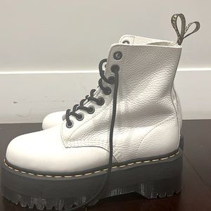 BRAND NEW WHITE PLATFORM DOC MARTENS *NEVER WORN*